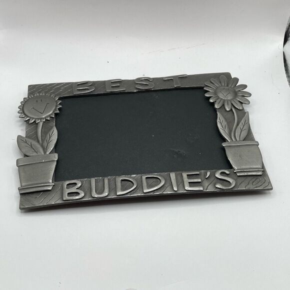 Best Buddies Pewter Metal Frame 6”w x 4”L Best Friends Photo Frame - Picture 4 of 7